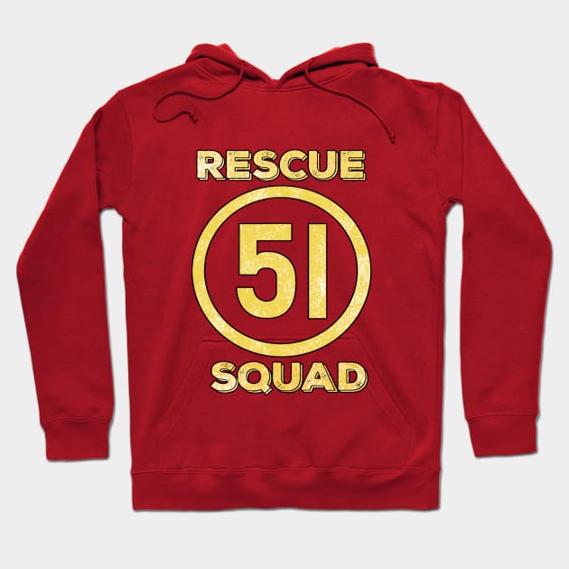 Vintage Rescue 51 Hoodie by MManoban